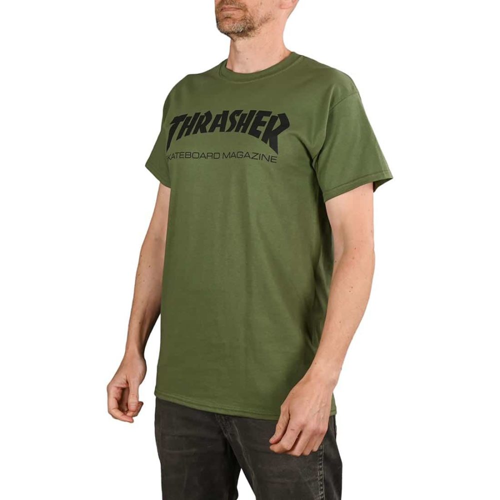 Thrasher Skate Mag S/S T-Shirt - Army Green