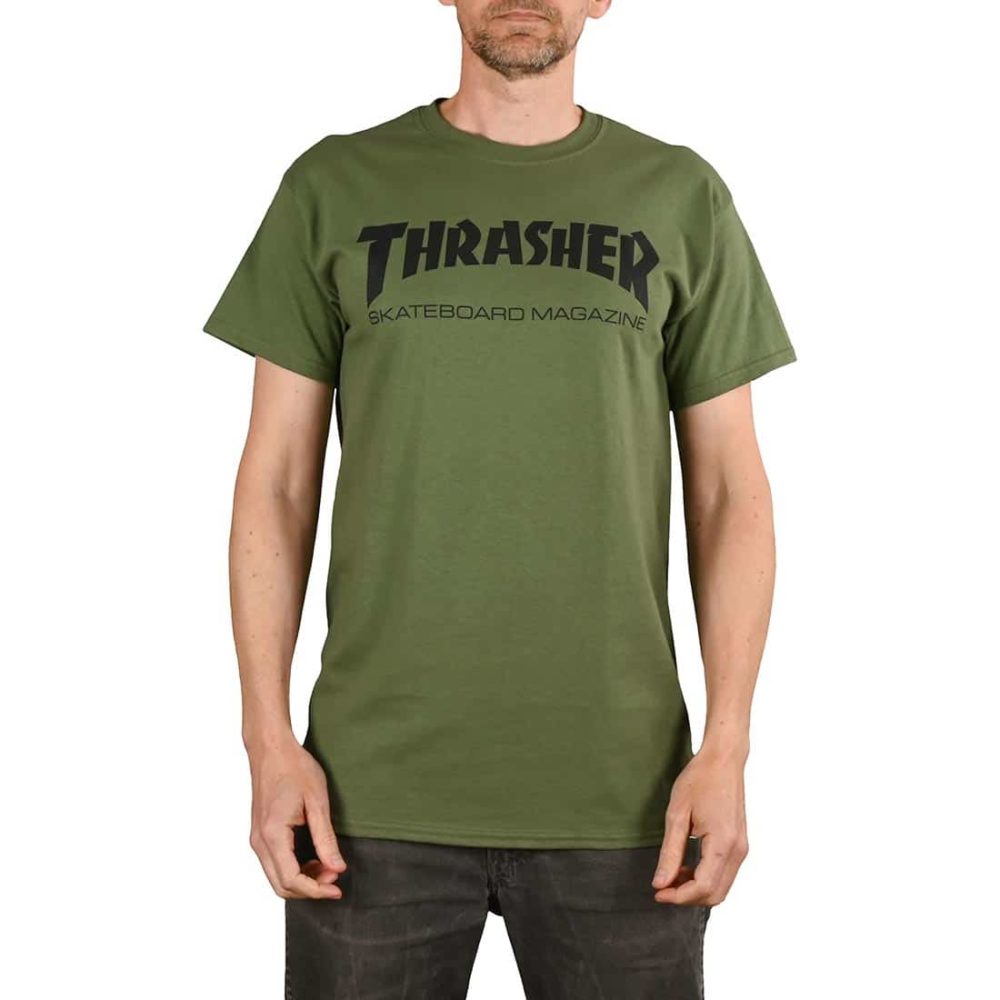 Thrasher Skate Mag S/S T-Shirt - Army Green