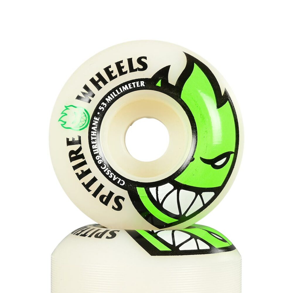 Spitfire Bighead 53mm Skateboard Wheels - White