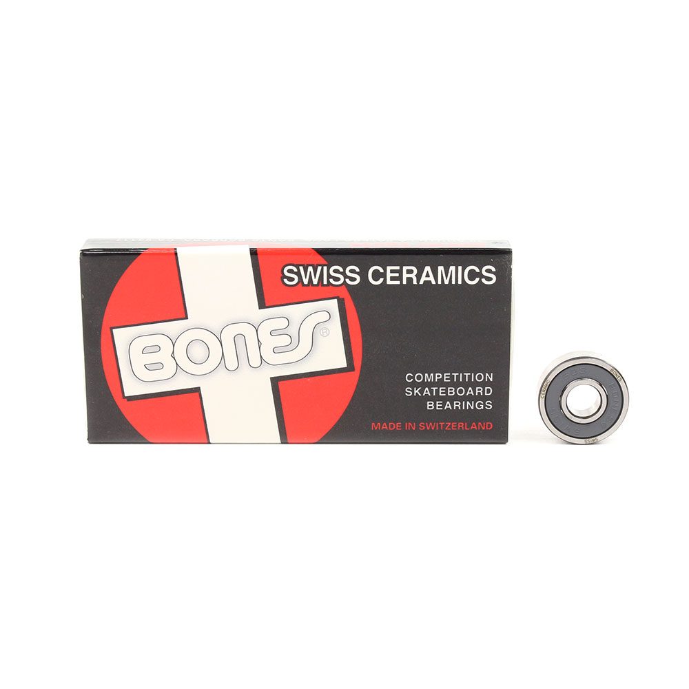 Bones Swiss Ceramic Precision Skateboard Bearings (8 Pack)