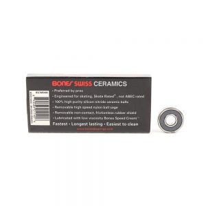 Bones Swiss Ceramic Precision Skateboard Bearings (8 Pack)