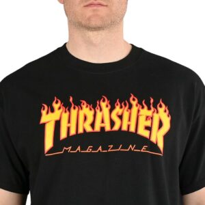 Thrasher Flame Logo T-Shirt - Black - Supereight