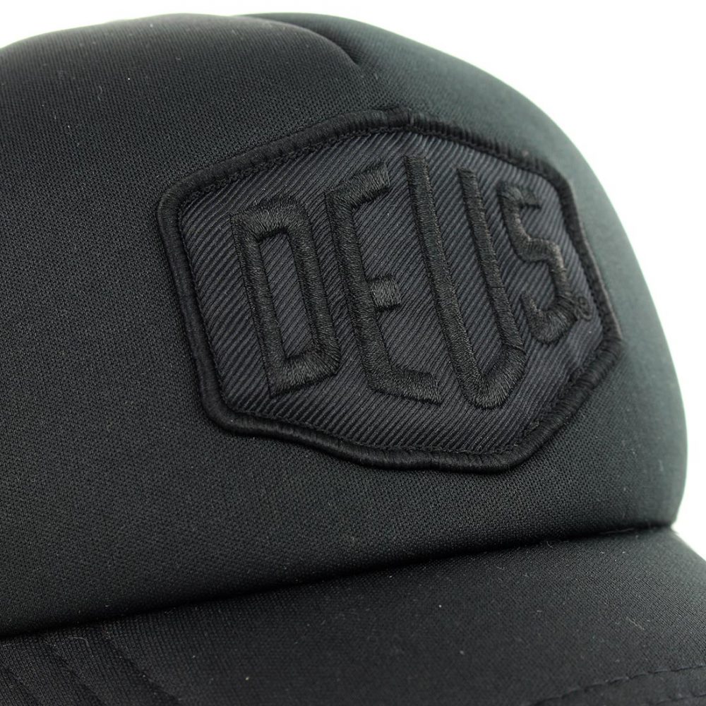 Deus Ex Machina Baylands Mesh Back Trucker Cap - Black