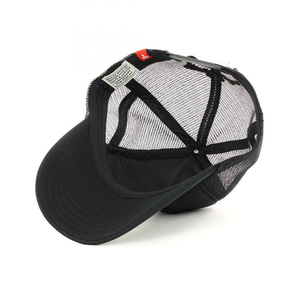 Deus Ex Machina Baylands Mesh Back Trucker Cap - Black