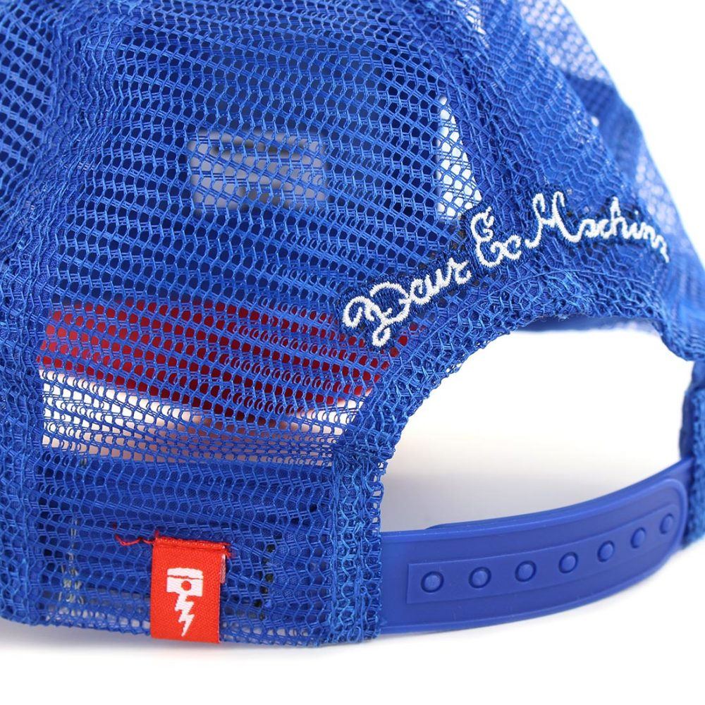 Deus Ex Machina Baylands Mesh Back Trucker Cap - Blue/Red