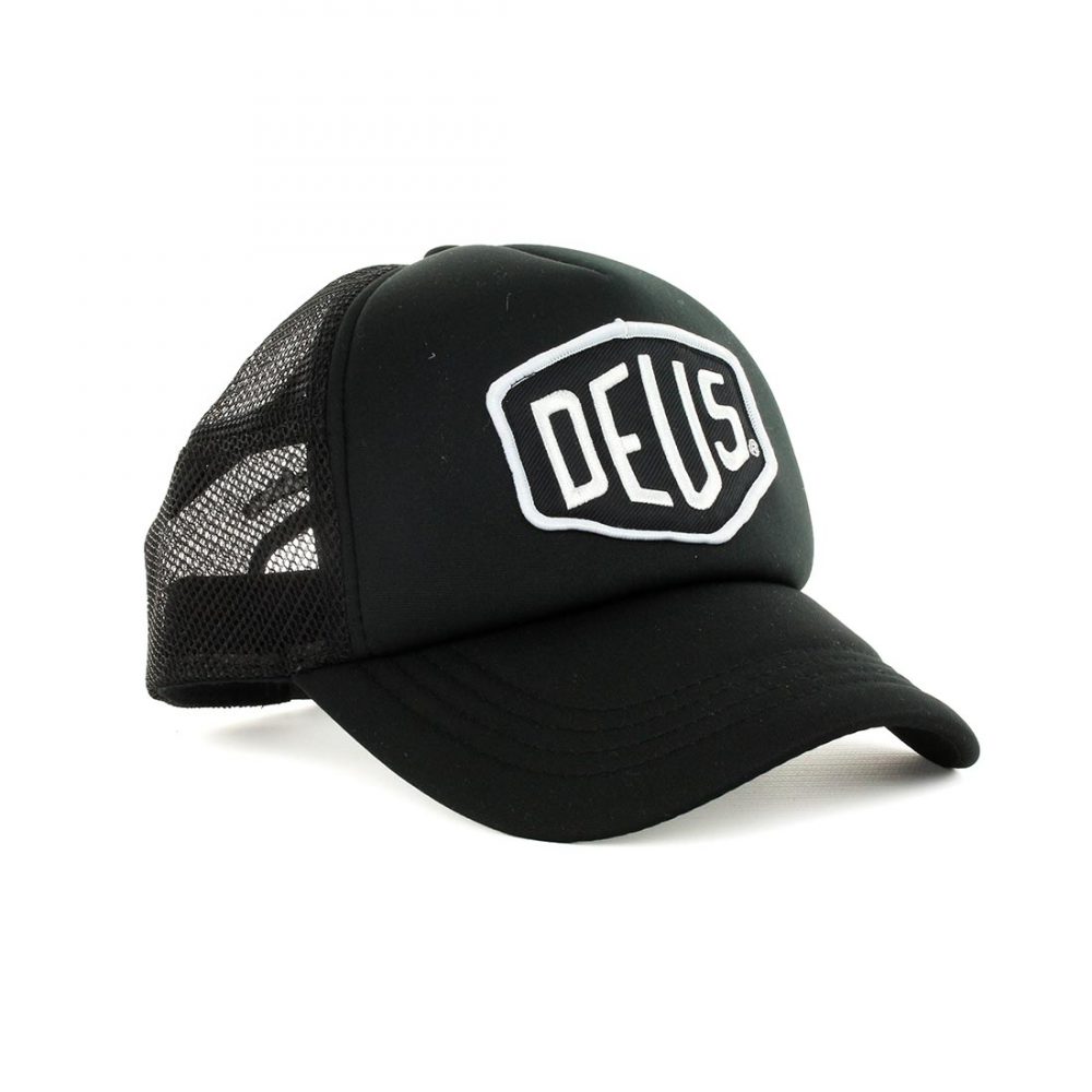 Deus Ex Machina Baylands Mesh Trucker Cap Black White