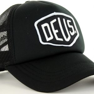 Deus Ex Machina Baylands Mesh Back Trucker Cap - Black/White