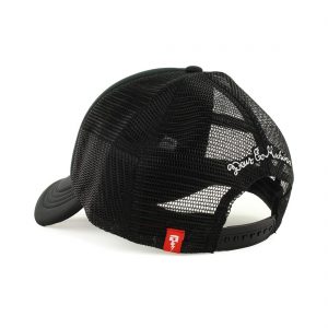 Deus Ex Machina Baylands Mesh Back Trucker Cap - Black/White