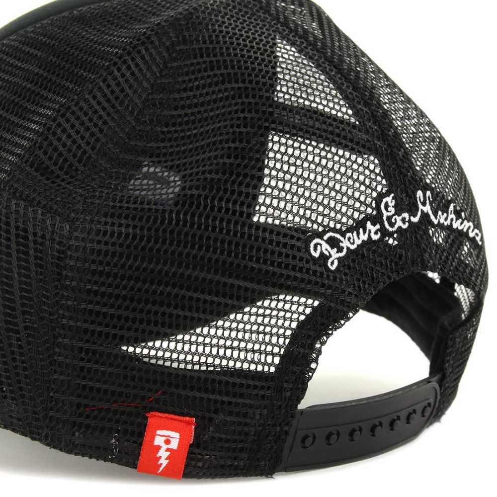 Deus Ex Machina Baylands Mesh Trucker Cap Black White