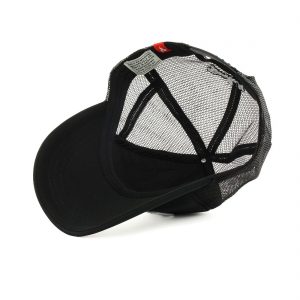 Deus Ex Machina Baylands Mesh Back Trucker Cap - Black/White