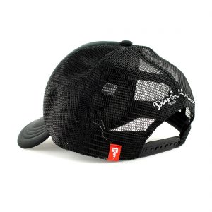 Deus Ex Machina Circle Logo Mesh Back Trucker Cap - Black