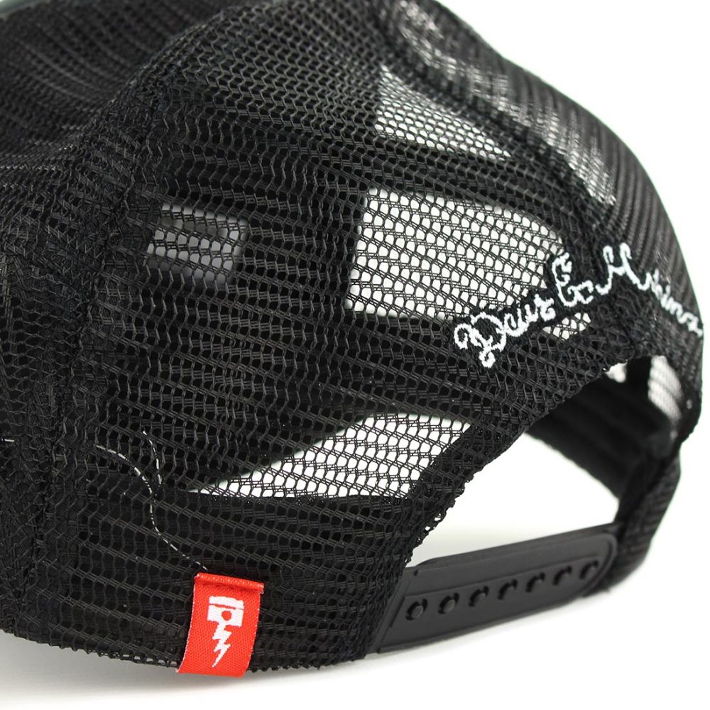 Deus Ex Machina Circle Logo Mesh Back Trucker Cap - Black - Image 4