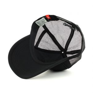 Deus Ex Machina Circle Logo Mesh Back Trucker Cap - Black