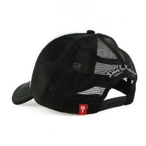 Deus Ex Machina Circle Logo Mesh Back Trucker Cap - Black/White