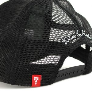 Deus Ex Machina Circle Logo Mesh Back Trucker Cap - Black/White
