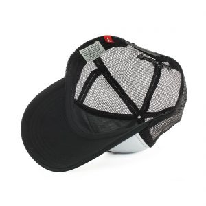 Deus Ex Machina Circle Logo Mesh Back Trucker Cap - Black/White