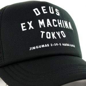 [DEUS EX MACHINA] Original Address Damgaed Cap ★大人気★ Deus Ex Machina Paradigm Cap - black (black)
