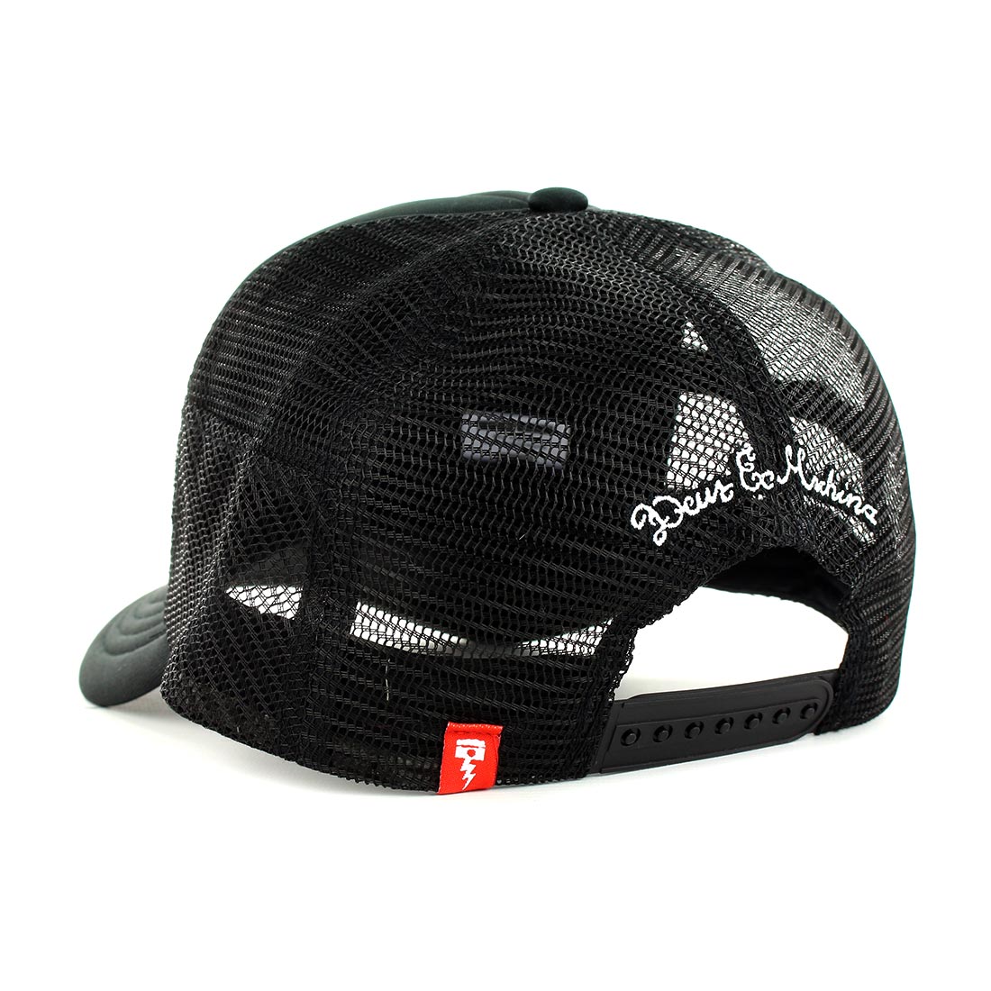 Deus Ex Machina Tokyo Address Mesh Back Trucker Cap Black