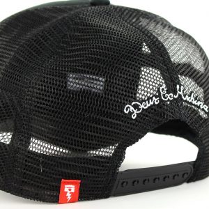 Deus Ex Machina Tokyo Address Mesh Back Trucker Cap - Black