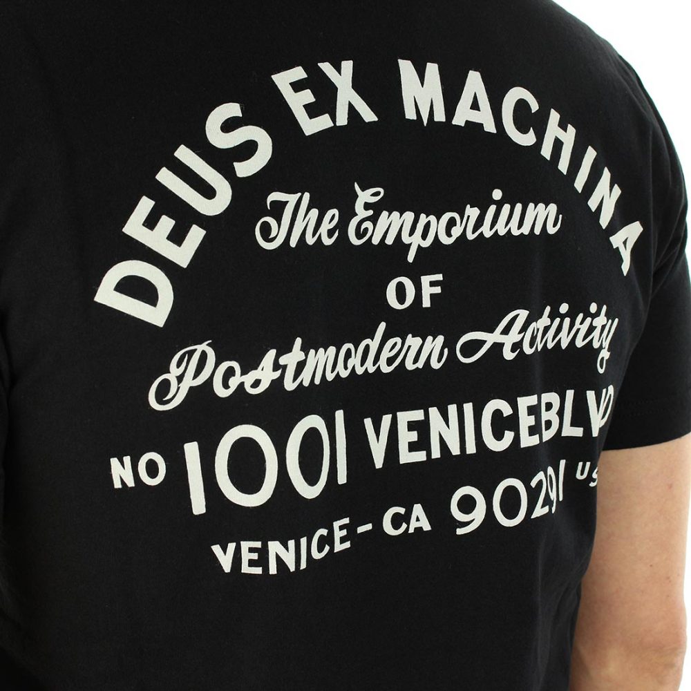 Deus Ex Machina Venice LA Address T-Shirt - Black - Image 4
