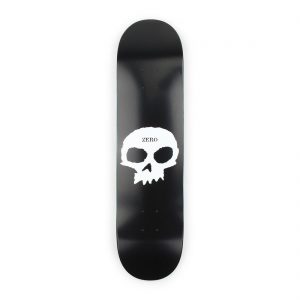 Zero Single Skull Skateboard Deck - Black