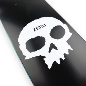 Zero Single Skull Skateboard Deck - Black