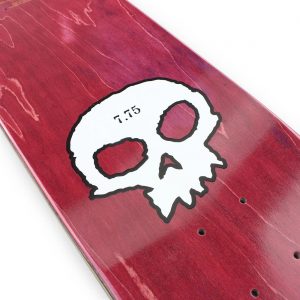 Zero Single Skull Skateboard Deck - Black