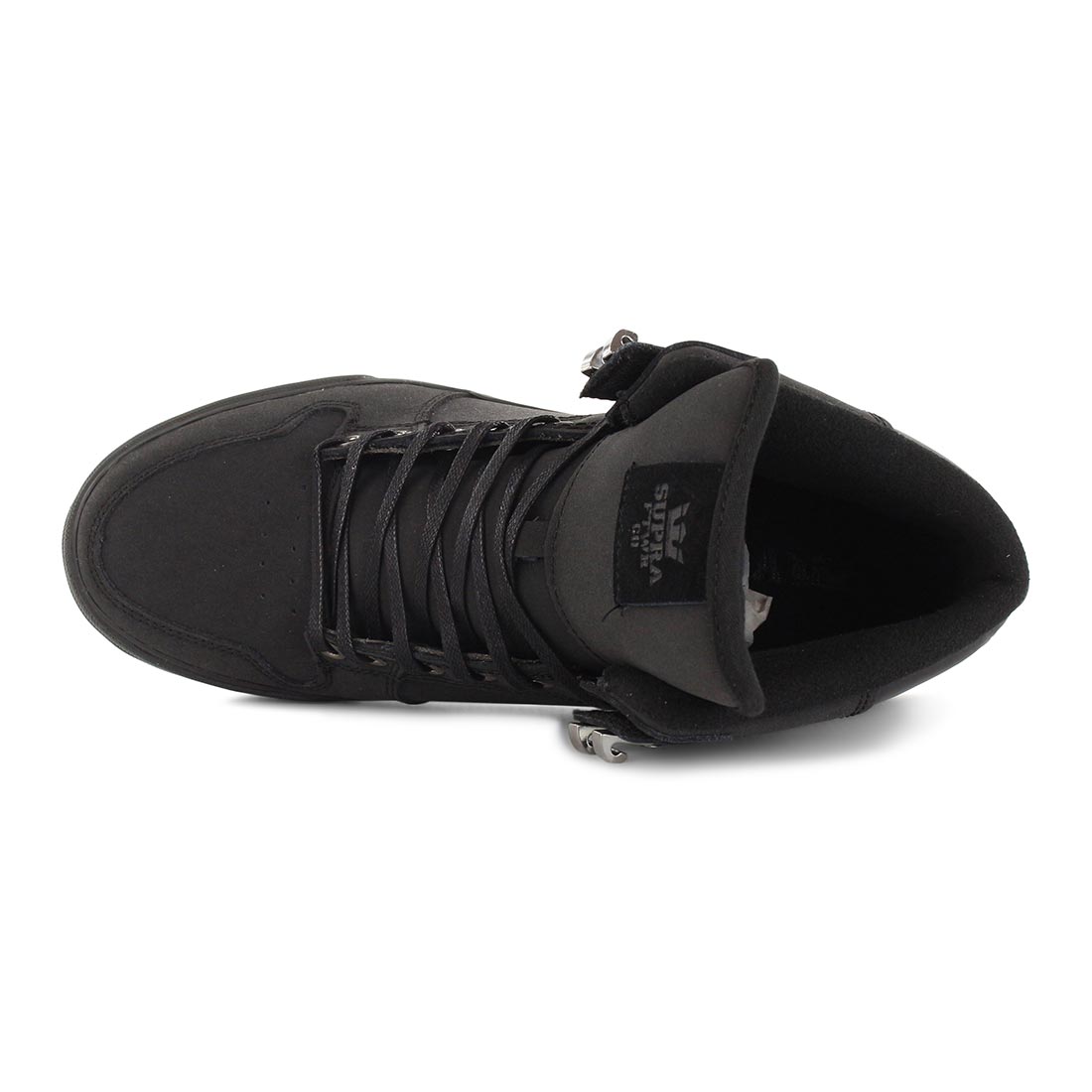 Supra Vaider CW 08043-060-M Mens Black Leather High Top Skate Sneakers Shoes 