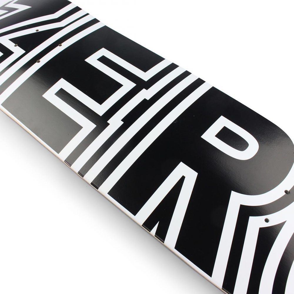 Zero Bold Skateboard Deck - Black/White