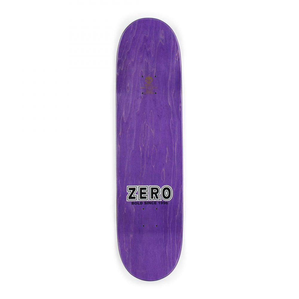 Zero Bold Skateboard Deck - Black/White