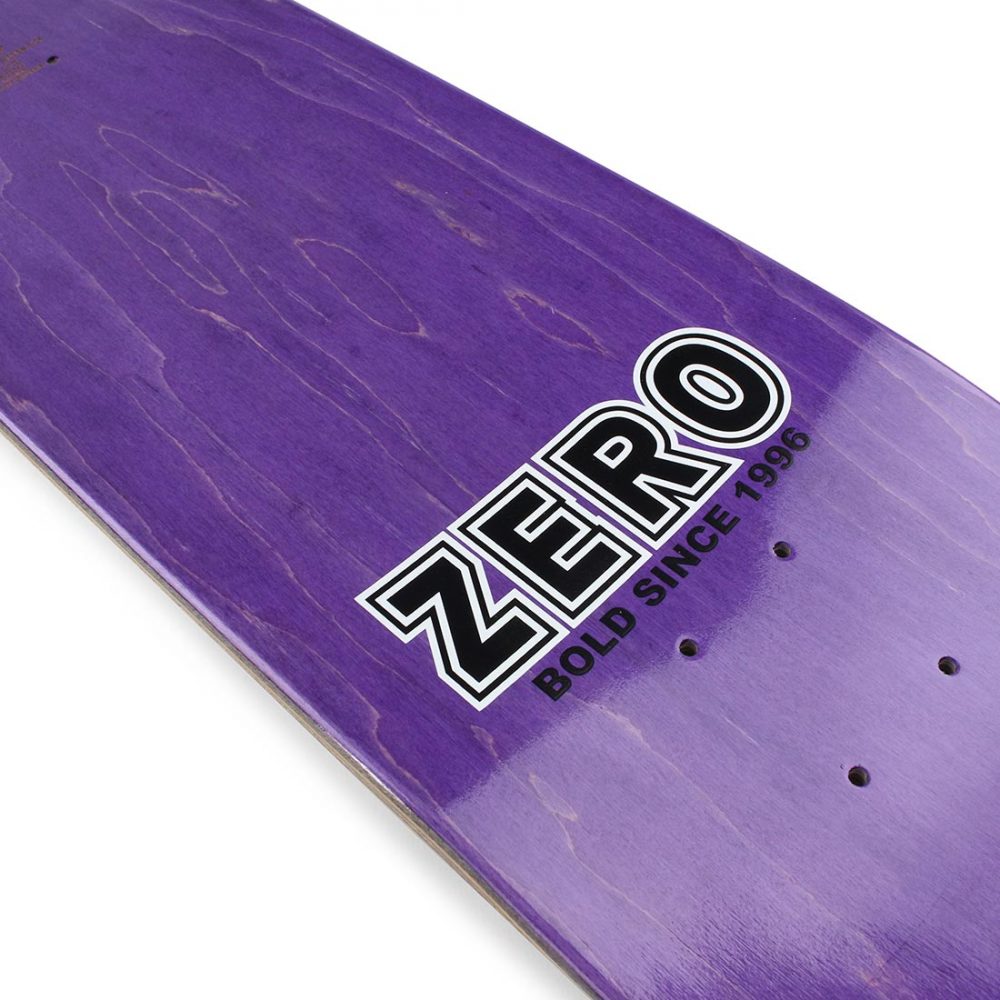 Zero Bold Skateboard Deck - Black/White