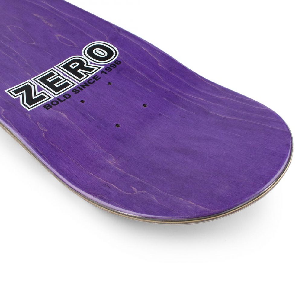 Zero Bold Skateboard Deck - Black/White