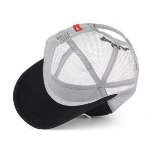 Deus Ex Machina Baylands Mesh Back Trucker Cap - Black/Grey