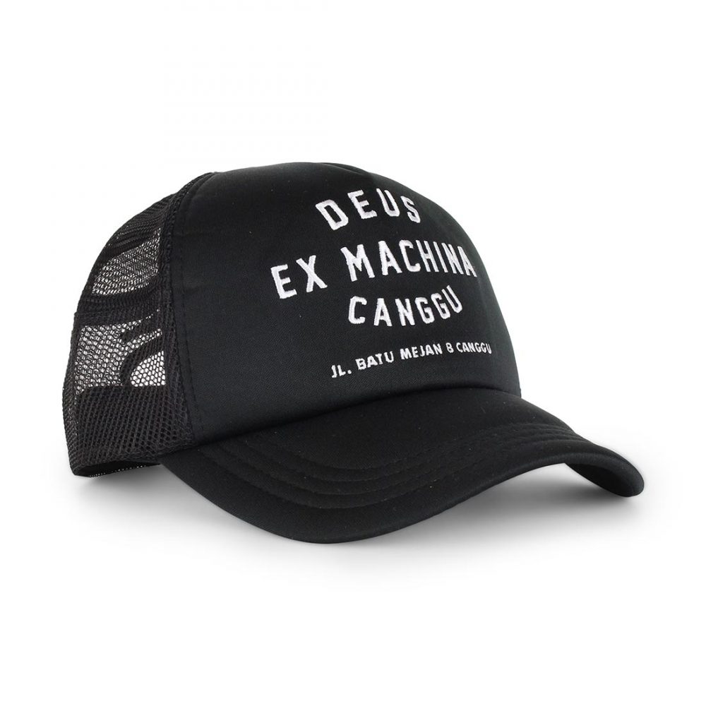 Deus Ex Machina Canggu Address Mesh Back Trucker Cap - Black