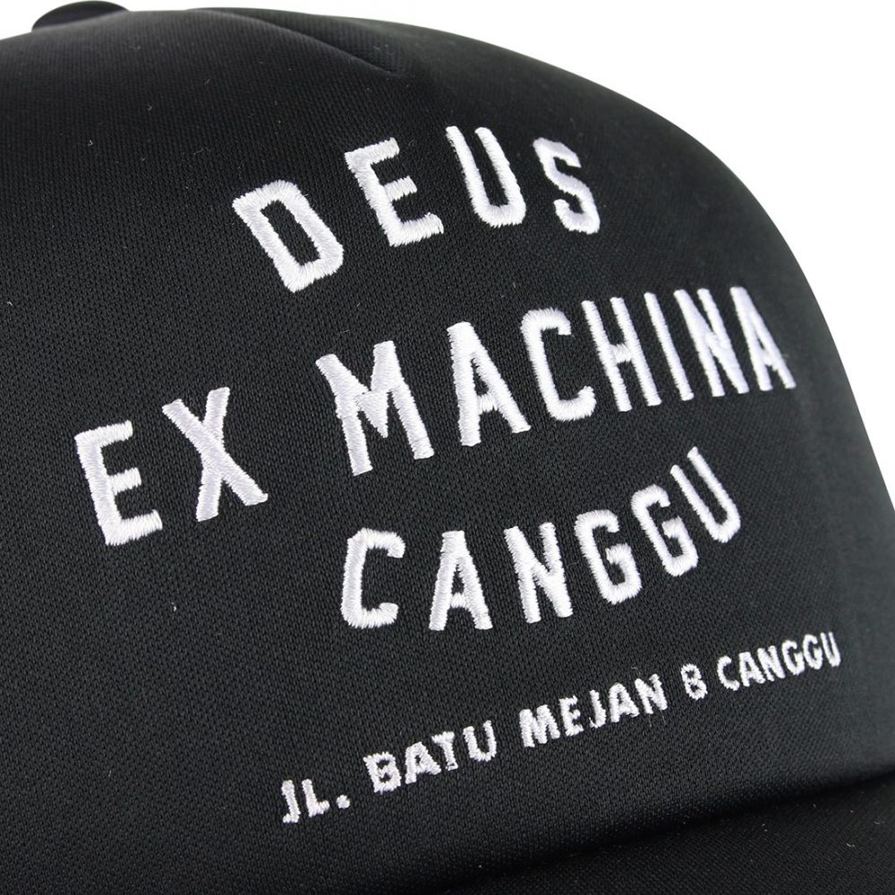 Deus Ex Machina Canggu Address Mesh Back Trucker Cap - Black