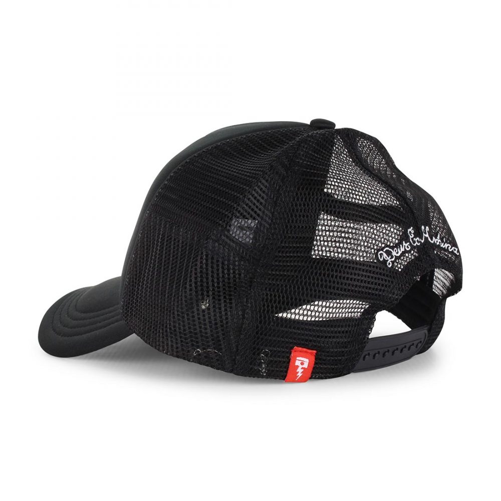 Deus Ex Machina Canggu Address Mesh Back Trucker Cap - Black