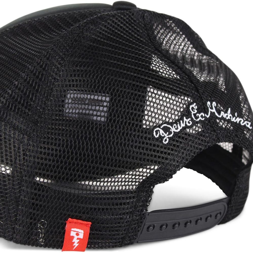 Deus Ex Machina Canggu Address Mesh Back Trucker Cap - Black