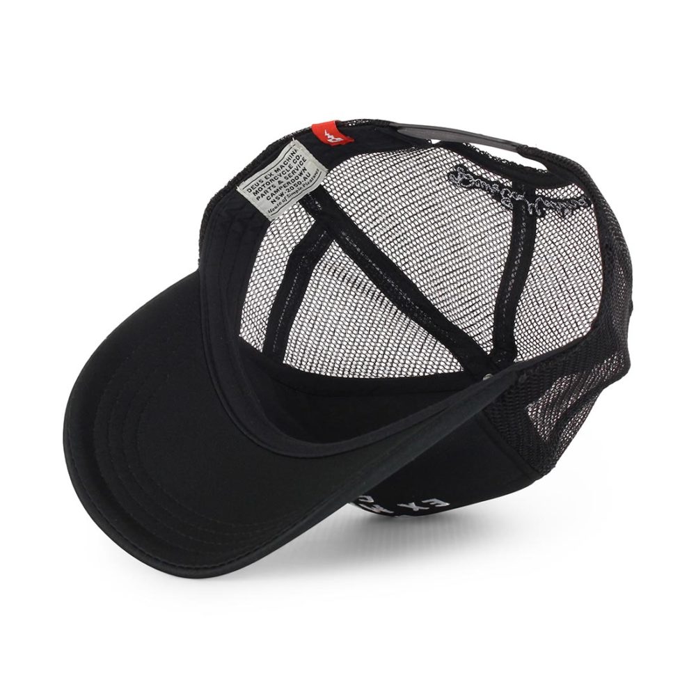 Deus Ex Machina Canggu Address Mesh Back Trucker Cap - Black