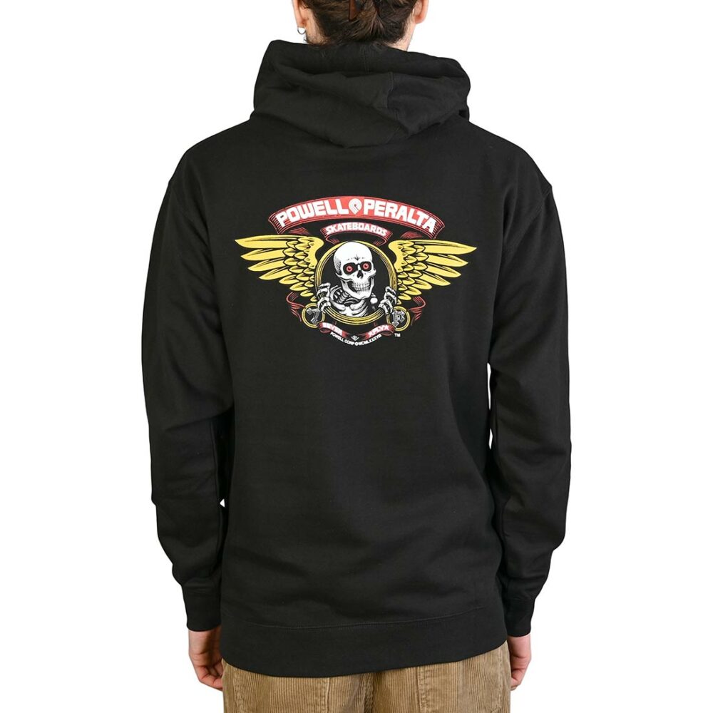 Powell Peralta Winged Ripper Pullover Hoodie - Black