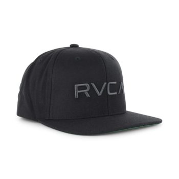 RVCA Twill Snapback Cap - Black