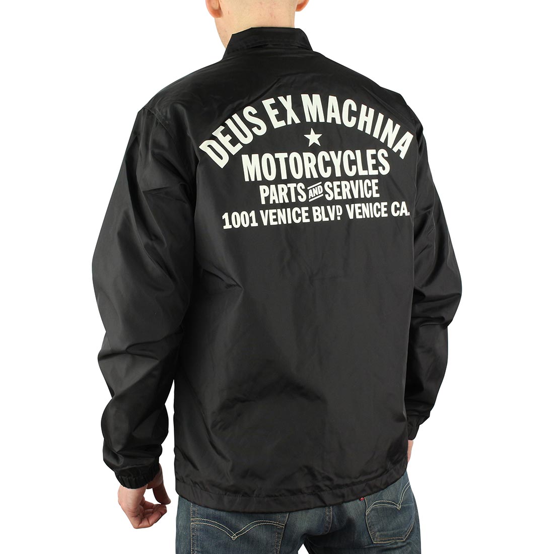 Deus Ex Machina Venice Address Coach Jacket - Black