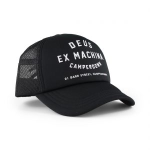 Deus Ex Machina Camperdown Address Mesh Back Trucker Cap - Black
