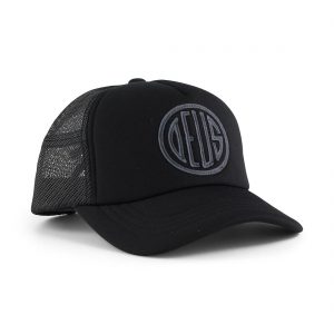 Deus Ex Machina Pill Logo Mesh Back Trucker Cap - Black