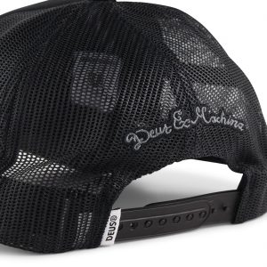 Deus Ex Machina Pill Logo Mesh Back Trucker Cap - Black