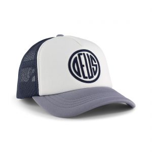Deus Ex Machina Pill Mesh Back Trucker Cap - Grey / Navy