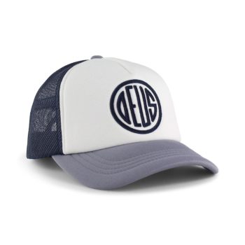 Deus Ex Machina Pill Mesh Back Trucker Cap - Grey / Navy