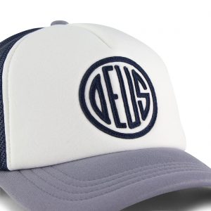 Deus Ex Machina Pill Mesh Back Trucker Cap - Grey / Navy
