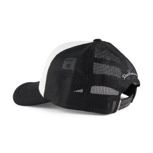 Deus Ex Machina Piston Shield 2 Mesh Back Trucker Cap - Black / White