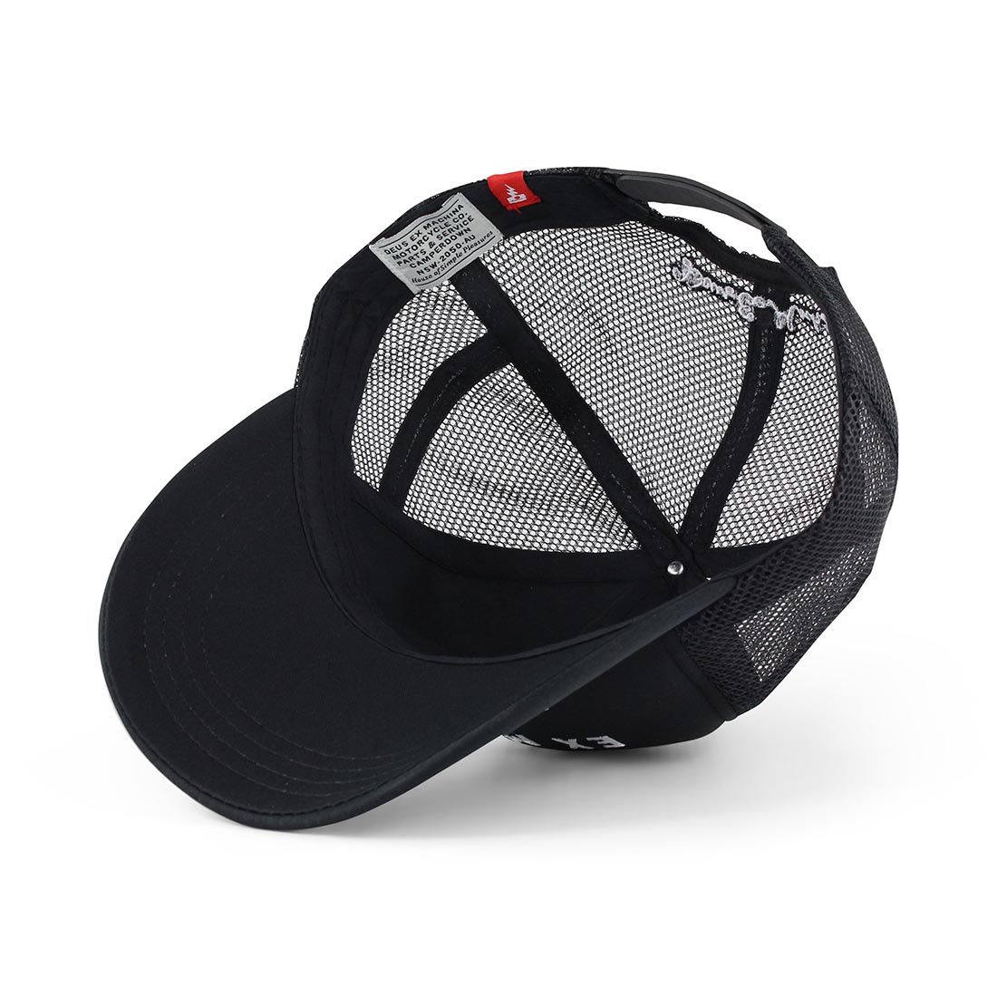 Deus Ex Machina Venice Address Mesh Back Trucker Cap - Black