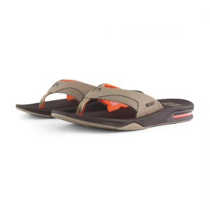 Reef Mens Fanning Sandals Brown Orange Supereight